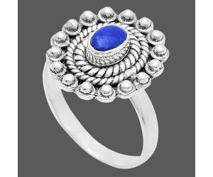 Lapis Lazuli Ring size-8 EXR02598 R-1124, 6x4 mm