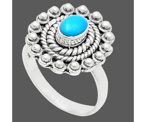 Sleeping Beauty Turquoise Ring size-8.5 EXR02602 R-1124, 6x4 mm