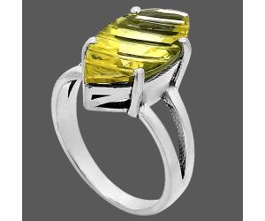 Green Gold Ring size-8 EXR02657 R-1019, 9x18 mm