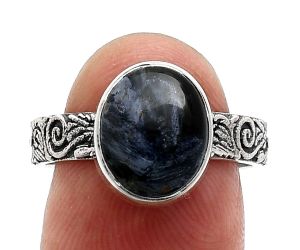 Pietersite Ring size-8 EXR02662 R-1055, 9x11 mm