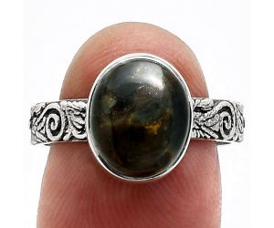 Pietersite Ring size-8 EXR02665 R-1055, 9x11 mm