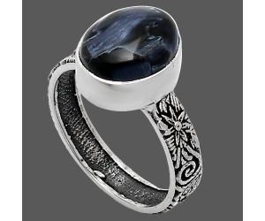 Pietersite Ring size-7 EXR02667 R-1055, 9x11 mm