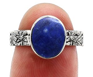 Lapis Lazuli Ring size-6 EXR02696 R-1055, 8x10 mm