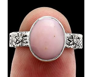 Pink Opal Ring size-6.5 EXR02706 R-1055, 9x11 mm