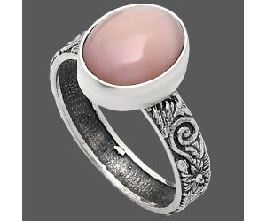 Pink Opal Ring size-8 EXR02707 R-1055, 9x11 mm