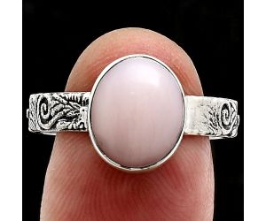 Pink Opal Ring size-9 EXR02709 R-1055, 9x11 mm