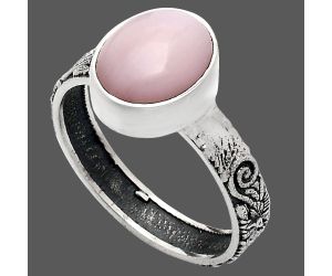 Pink Opal Ring size-9 EXR02709 R-1055, 9x11 mm