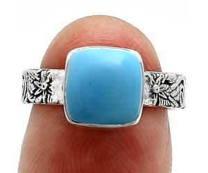 Sleeping Beauty Turquoise Ring size-6 EXR02719 R-1055, 8x8 mm