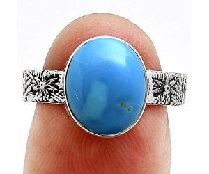 Sleeping Beauty Turquoise Ring size-7 EXR02723 R-1055, 9x11 mm