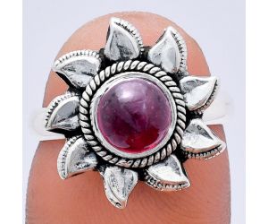 Sun - Ruby Glassfield Ring size-7 EXR02736 R-1617, 7x7 mm