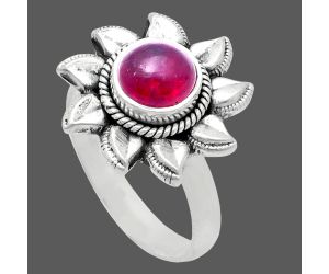 Sun - Ruby Glassfield Ring size-7 EXR02736 R-1617, 7x7 mm