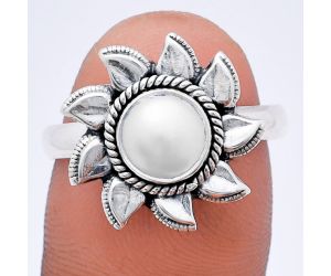 Sun - Natural Fresh Water Pearl Ring size-7 EXR02743 R-1617, 7x7 mm