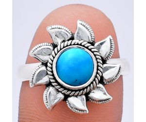 Sun - Sleeping Beauty Turquoise Ring size-8.5 EXR02758 R-1617, 7x7 mm