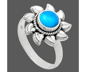 Sun - Sleeping Beauty Turquoise Ring size-8.5 EXR02758 R-1617, 7x7 mm