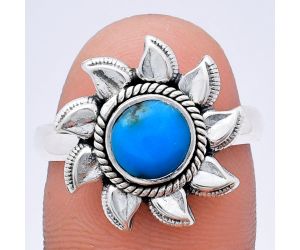 Sun - Sleeping Beauty Turquoise Ring size-8.5 EXR02760 R-1617, 7x7 mm