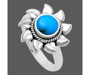 Sun - Sleeping Beauty Turquoise Ring size-8.5 EXR02760 R-1617, 7x7 mm