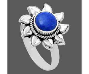 Sun - Lapis Lazuli Ring size-7 EXR02764 R-1617, 7x7 mm