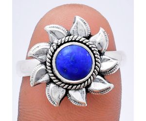 Sun - Lapis Lazuli Ring size-8.5 EXR02766 R-1617, 7x7 mm