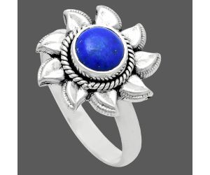 Sun - Lapis Lazuli Ring size-8.5 EXR02766 R-1617, 7x7 mm