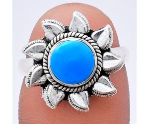 Sun - Sleeping Beauty Turquoise Ring size-7 EXR02768 R-1617, 7x7 mm