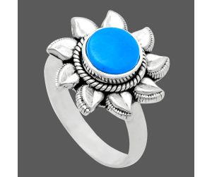 Sun - Sleeping Beauty Turquoise Ring size-7 EXR02768 R-1617, 7x7 mm