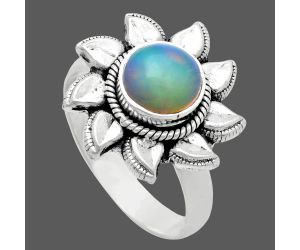 Sun - Ethiopian Opal Ring size-7 EXR02776 R-1617, 7x7 mm