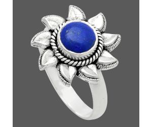 Sun - Lapis Lazuli Ring size-8 EXR02777 R-1617, 7x7 mm