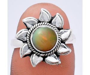 Sun - Ethiopian Opal Ring size-7 EXR02780 R-1617, 7x7 mm