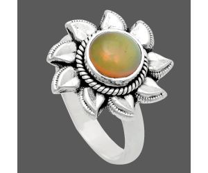 Sun - Ethiopian Opal Ring size-7 EXR02780 R-1617, 7x7 mm