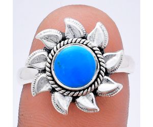 Sun - Sleeping Beauty Turquoise Ring size-8.5 EXR02784 R-1617, 7x7 mm