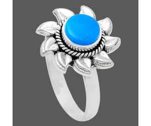 Sun - Sleeping Beauty Turquoise Ring size-8.5 EXR02784 R-1617, 7x7 mm