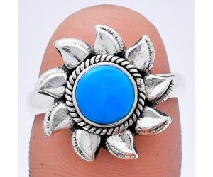 Sun - Sleeping Beauty Turquoise Ring size-8 EXR02786 R-1617, 7x7 mm