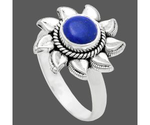 Sun - Lapis Lazuli Ring size-8 EXR02791 R-1617, 7x7 mm