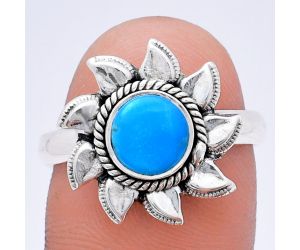 Sun - Sleeping Beauty Turquoise Ring size-8.5 EXR02792 R-1617, 7x7 mm