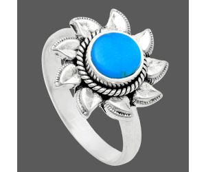 Sun - Sleeping Beauty Turquoise Ring size-8.5 EXR02792 R-1617, 7x7 mm