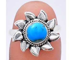 Sun - Sleeping Beauty Turquoise Ring size-7 EXR02793 R-1617, 7x7 mm