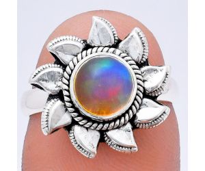 Sun - Ethiopian Opal Ring size-7 EXR02794 R-1617, 7x7 mm