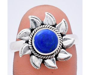 Sun - Lapis Lazuli Ring size-8.5 EXR02799 R-1617, 7x7 mm