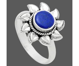 Sun - Lapis Lazuli Ring size-8.5 EXR02799 R-1617, 7x7 mm