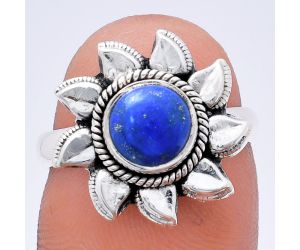 Sun - Lapis Lazuli Ring size-7 EXR02800 R-1617, 7x7 mm