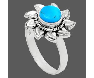 Sun - Sleeping Beauty Turquoise Ring size-9 EXR02801 R-1617, 7x7 mm