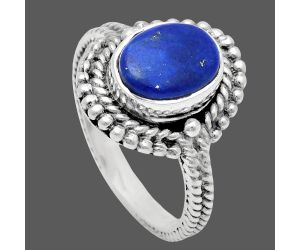 Lapis Lazuli Ring size-6 EXR02814 R-1729, 7x9 mm