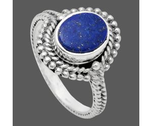 Lapis Lazuli Ring size-6 EXR02817 R-1729, 7x9 mm