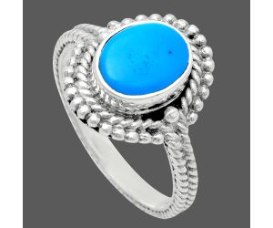 Sleeping Beauty Turquoise Ring size-7 EXR02850 R-1729, 7x9 mm