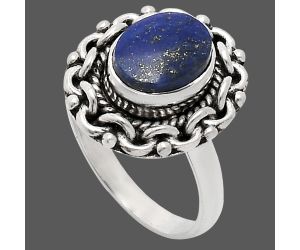 Lapis Lazuli Ring size-6 EXR02880 R-1667, 7x9 mm