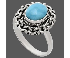 Sleeping Beauty Turquoise Ring size-8 EXR02891 R-1667, 7x9 mm