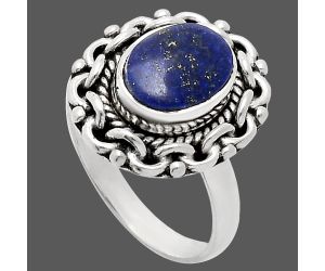 Lapis Lazuli Ring size-6 EXR02916 R-1667, 7x9 mm