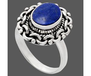 Lapis Lazuli Ring size-6 EXR02917 R-1667, 7x9 mm