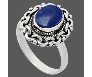 Lapis Lazuli Ring size-8 EXR02919 R-1667, 7x9 mm