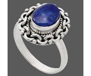 Lapis Lazuli Ring size-8 EXR02924 R-1667, 7x9 mm